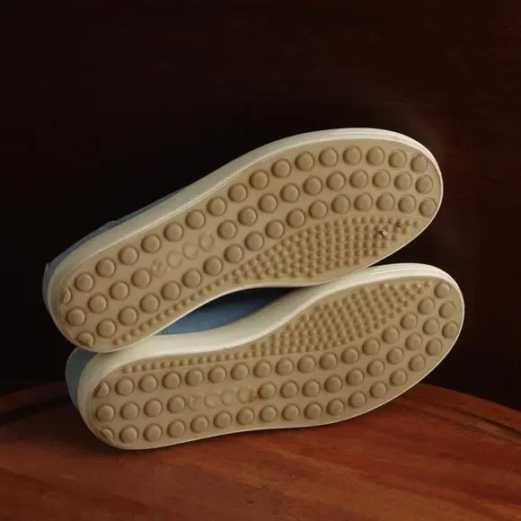 Ecco Sneakers Womens SZ EU 37 US 6 Blue Soft 7 Comfort Walking Casual Low Shoes - Picture 9 of 14